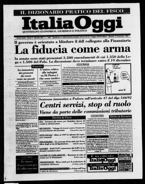 Italia oggi : quotidiano di economia finanza e politica